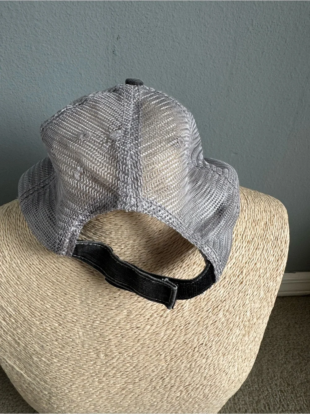 Gray 'Baseball Hair Don't Care' Mesh Back Cap